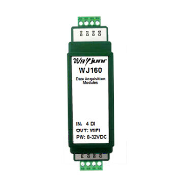 4路DI接近开关检测计数器， Modbus TCP协议，WiFi模块 WJ160