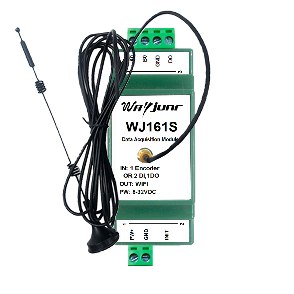 1路编码器或2路DI脉冲计数器存储器，Modbus和MQTT，WiFi模块 WJ161S