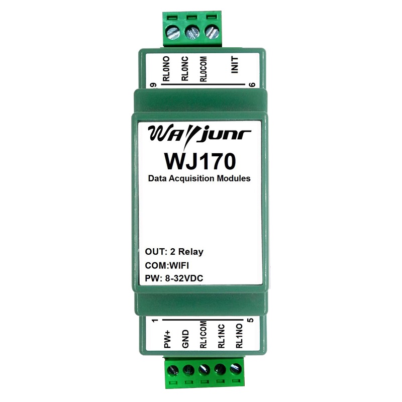 两路继电器DO输出，Modbus TCP和MQTT，WiFi模块  WJ170