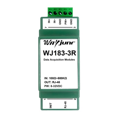 电阻电位器电子尺转网络Modbus TCP和MQTT网络数据采集模块 WJ183