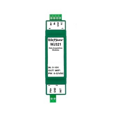 4-20mA或0-10V转网络Modbus TCP和MQTT，WiFi采集模块 WJ321