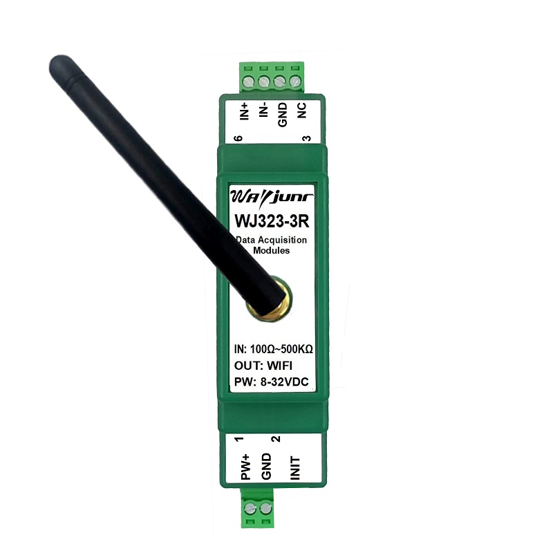 电阻电位器电子尺转网络Modbus TCP和MQTT，WiFi采集模块 WJ323