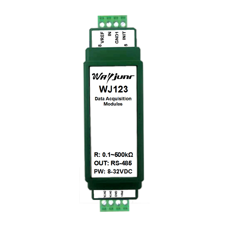 电阻电位器电子尺转RS-485，位移角度转Modbus模块 WJ123
