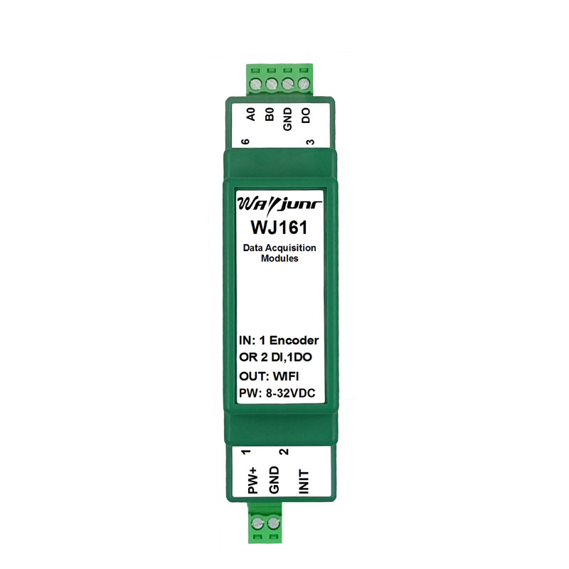 1路编码器或2路DI脉冲计数器，Modbus TCP协议，WiFi模块 WJ161